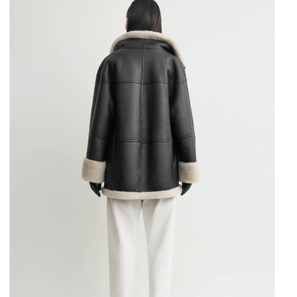 TOTEME Signature Shearling Jacket - NWT - Picture 9 of 10